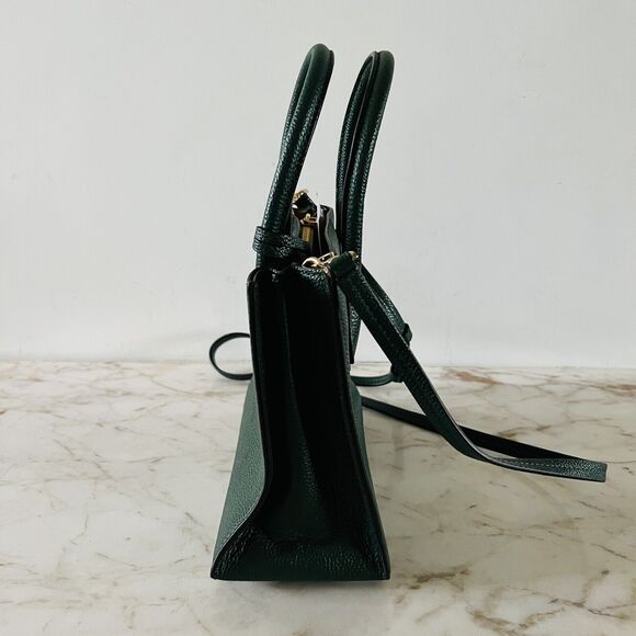 MICHAEL KORS Mercer Moss Green Leather Medium Messenger Crossbody Bag - Picture 6 of 12